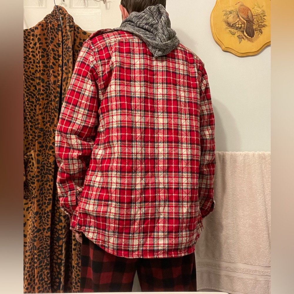 PRPS heavy quilted/padded flannel, sz M-L (see description) Badass! - Picture 14 of 17